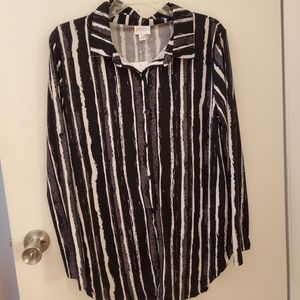 NWT LuLaroe Striped Valentina Top